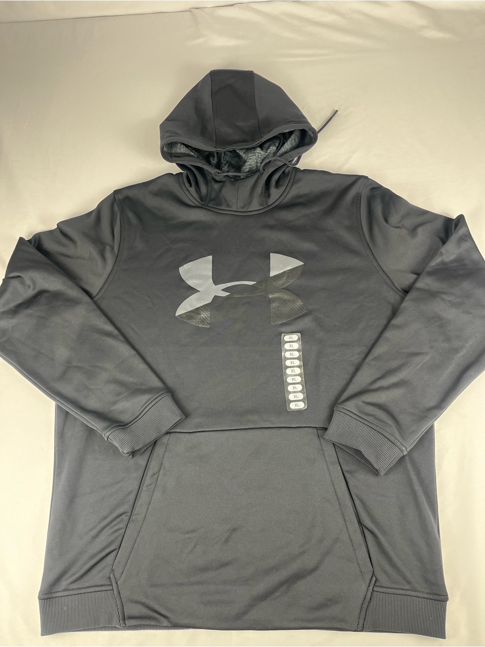 Under Armour ColdGear Hoodie Black Men’s XL Loose Fit Fleece Pullover New